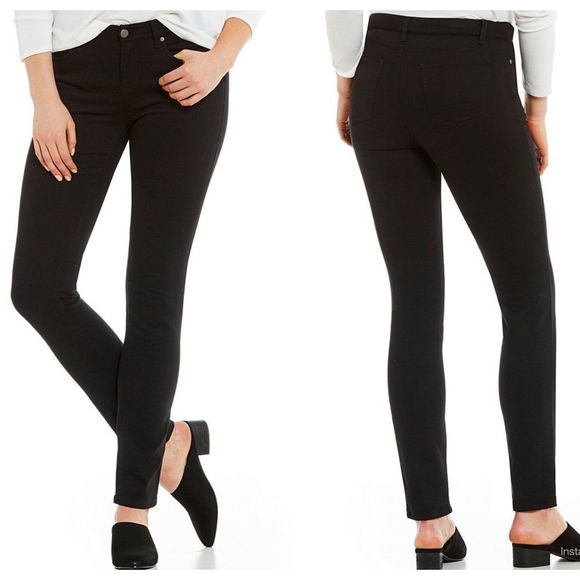 eileen fisher black skinny jeans